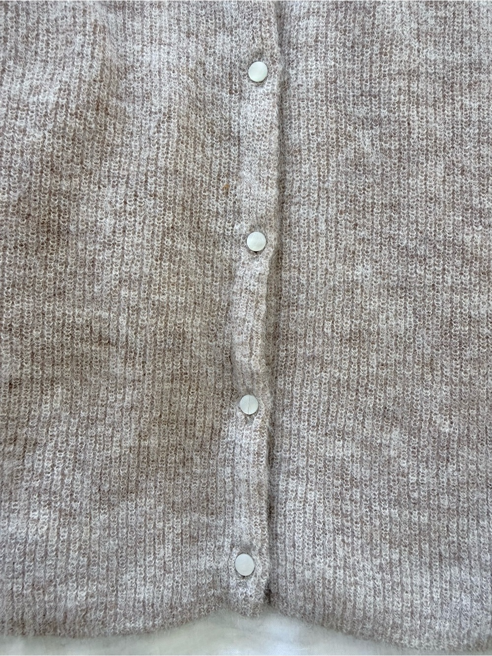 Sezane Gaspard Cardigan in Light Beige - Picture 4 of 9
